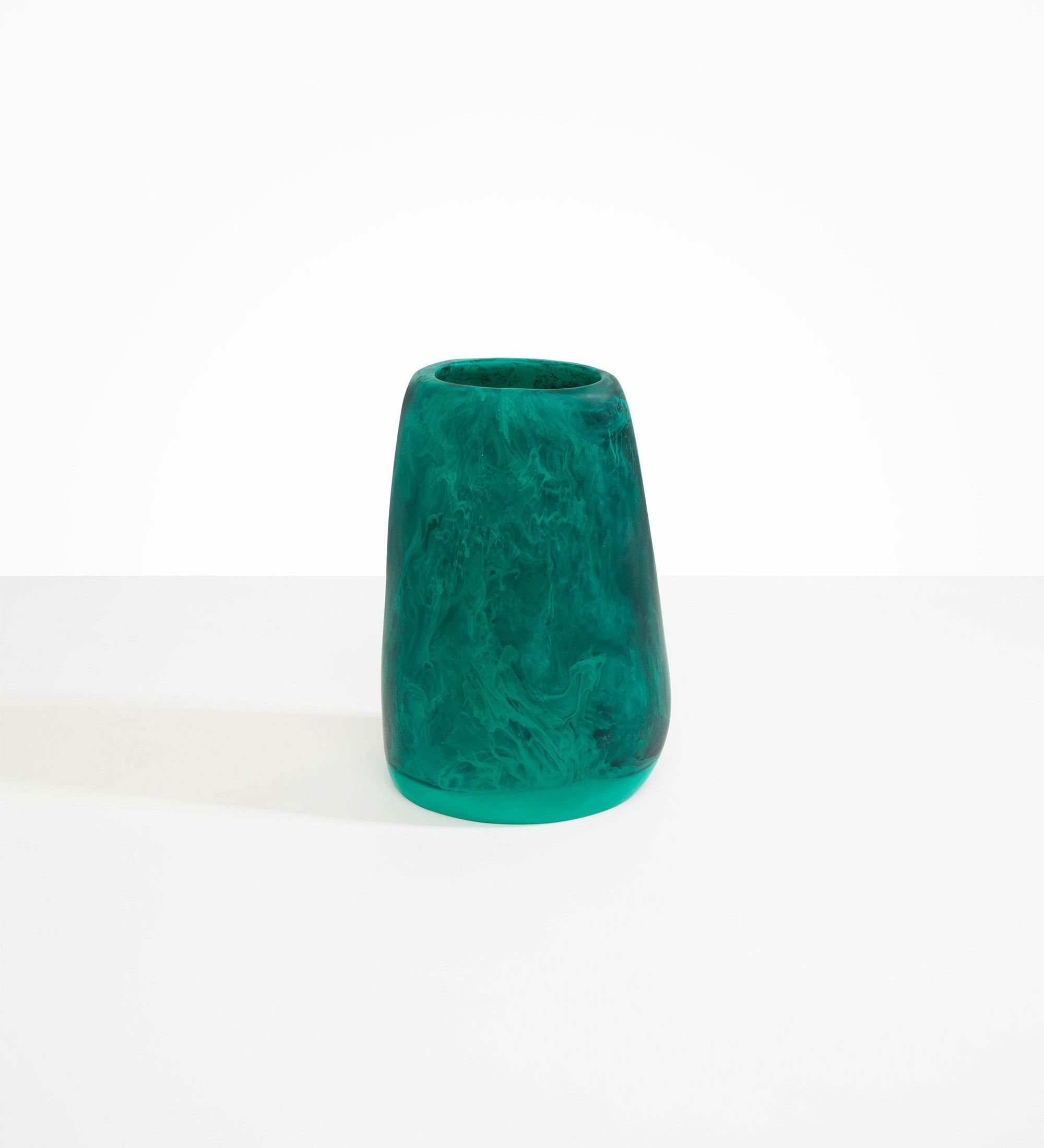 Dinosaur Designs Large Pebble Vase Vases in Mineral Swirl Colour resin