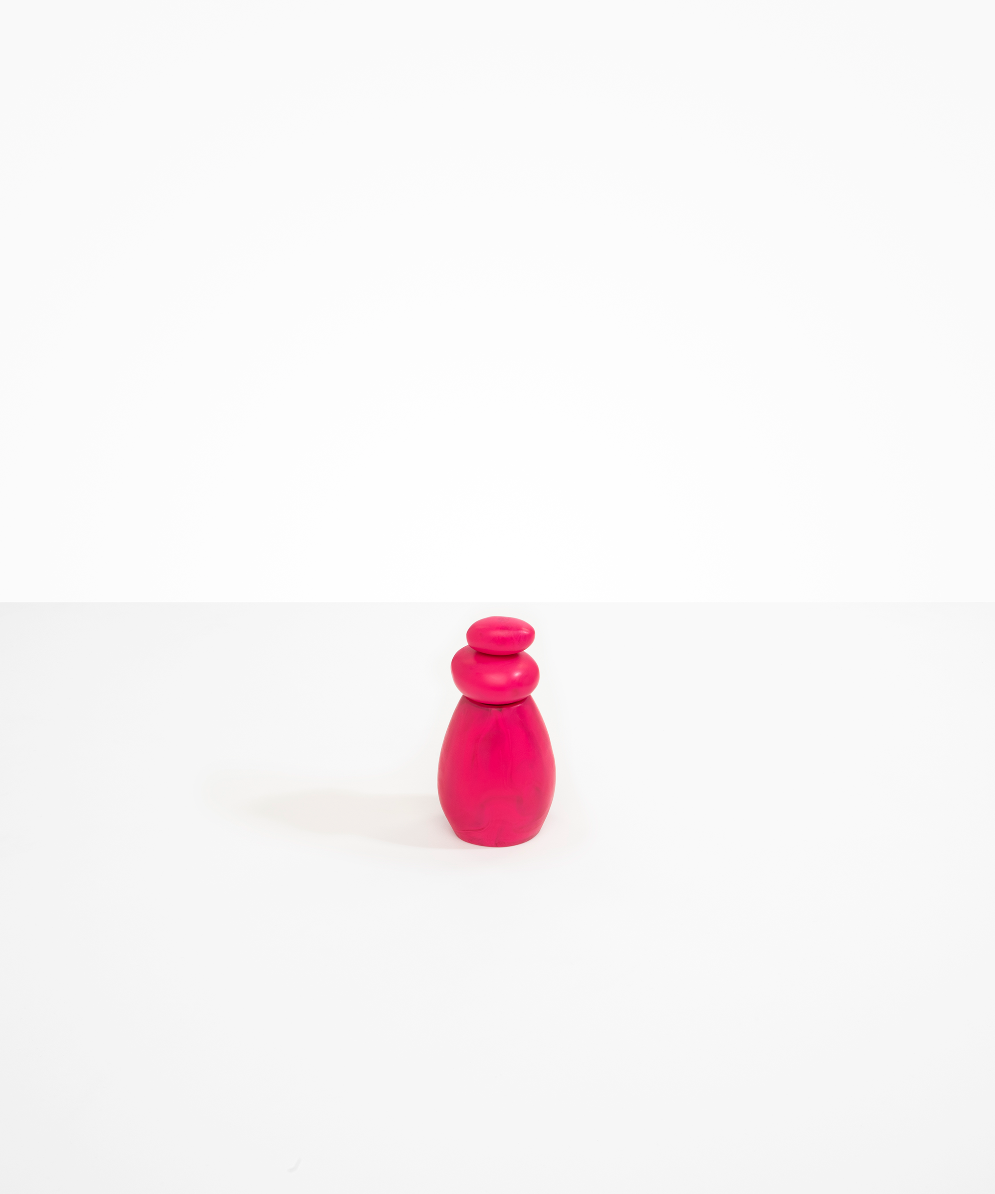 Dinosaur Designs Pepper Boulder Grinder in Flamingo Colour resin.