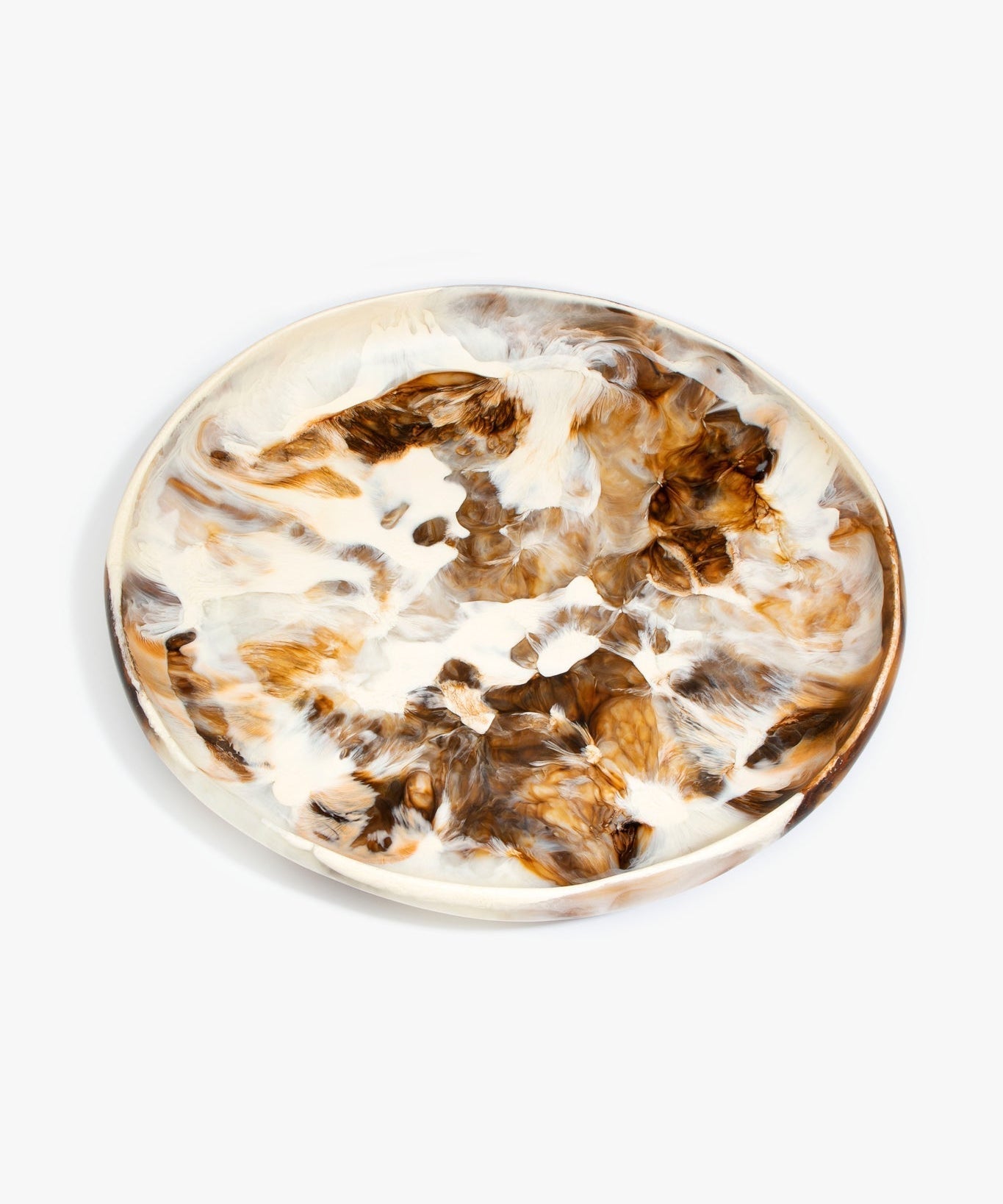 Dinosaur Designs BWLERTXLG Extra Large Earth Bowl in Light Horn brown color resin