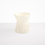 Dinosaur Designs Large Bow Vase in Chalk Swirl color resin