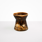 Dinosaur Designs Large Bow Vase in Dark Horn color resin