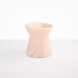 Dinosaur Designs Large Bow Vase in Rose Swirl color resin