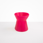 Dinosaur Designs Large Bow Vase in Flamingo Colour resin.