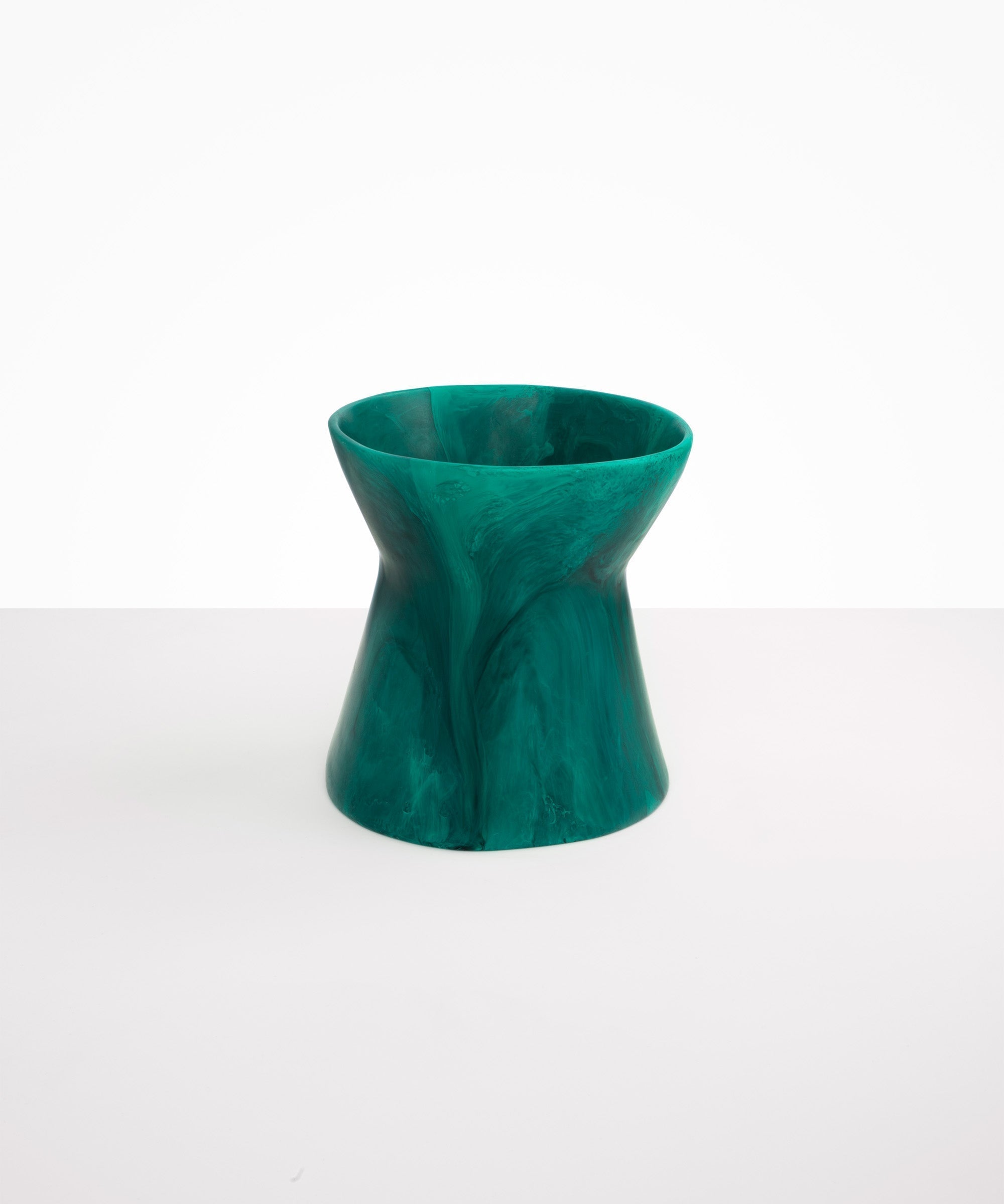 Dinosaur Designs Large Bow Vase in Mineral Swirl Colour resin.