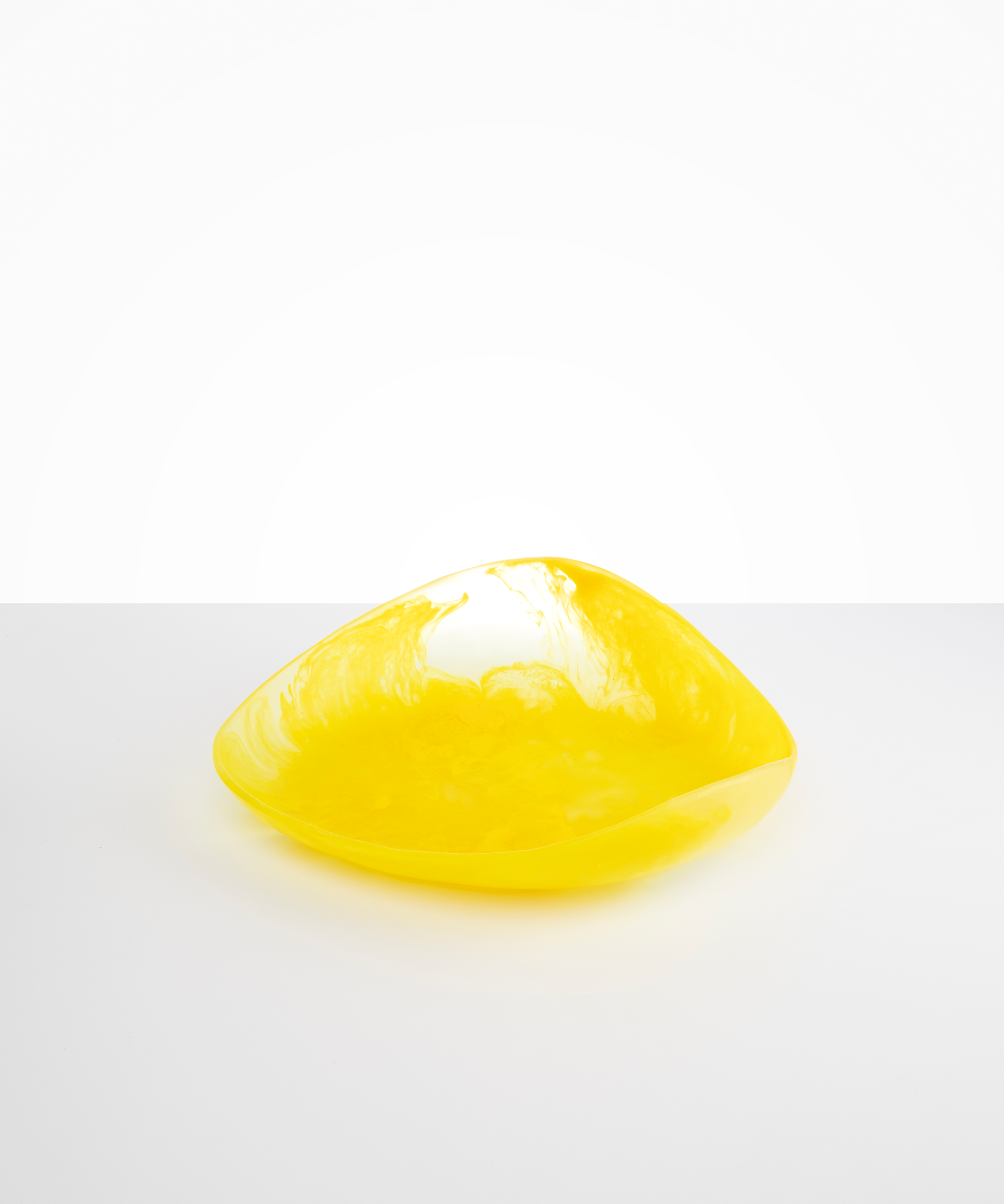 Dinosaur Designs Large Leaf Bowl Bowls in Citrus color resin