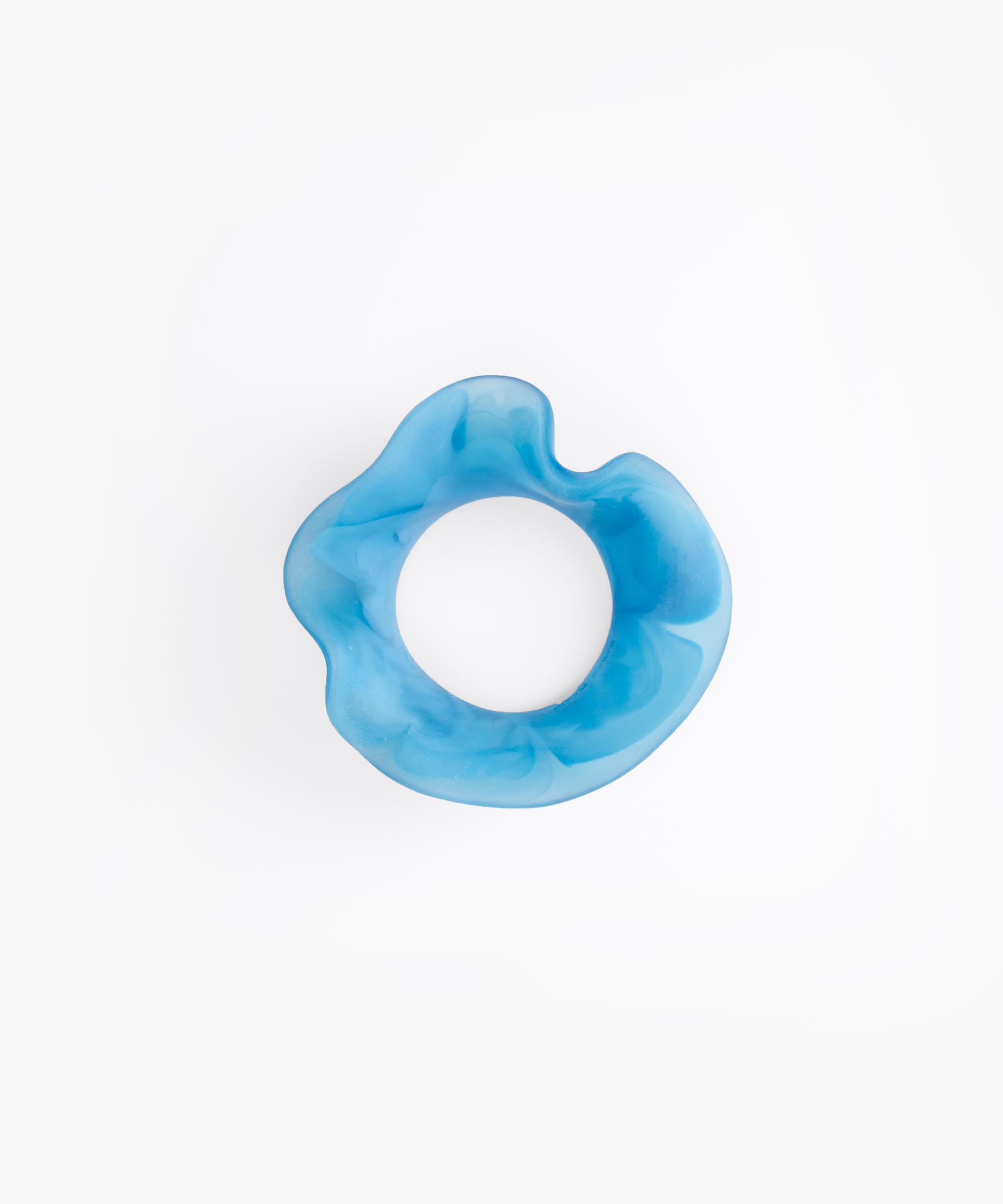 Dinosaur Designs Orchid Bangle in Sky Colour resin with Wide Fit..