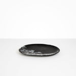 Dinosaur Designs Large Temple Platter in Black Marble color resin