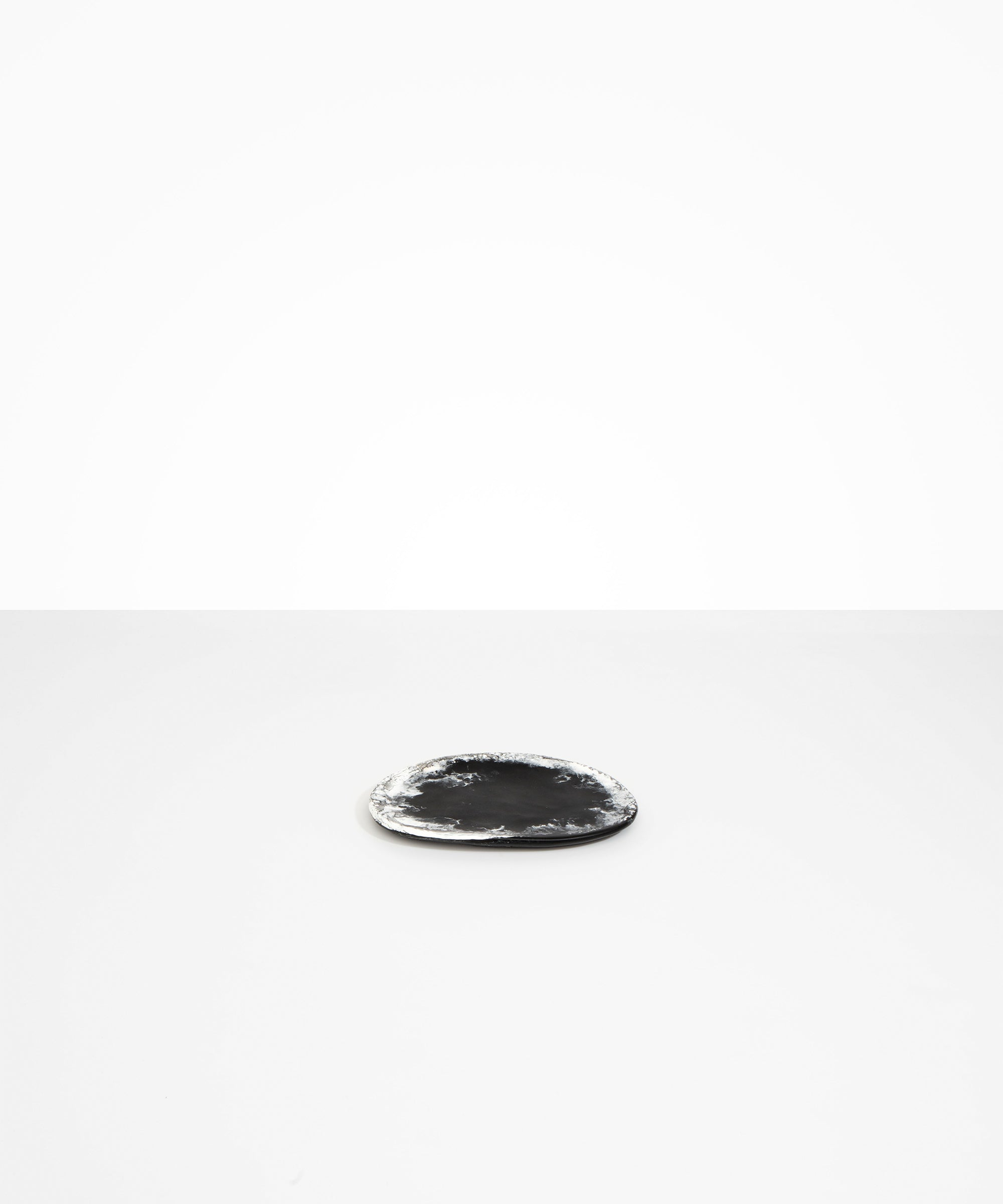 Dinosaur Designs Temple Side Plate in Black Marble Colour resin.