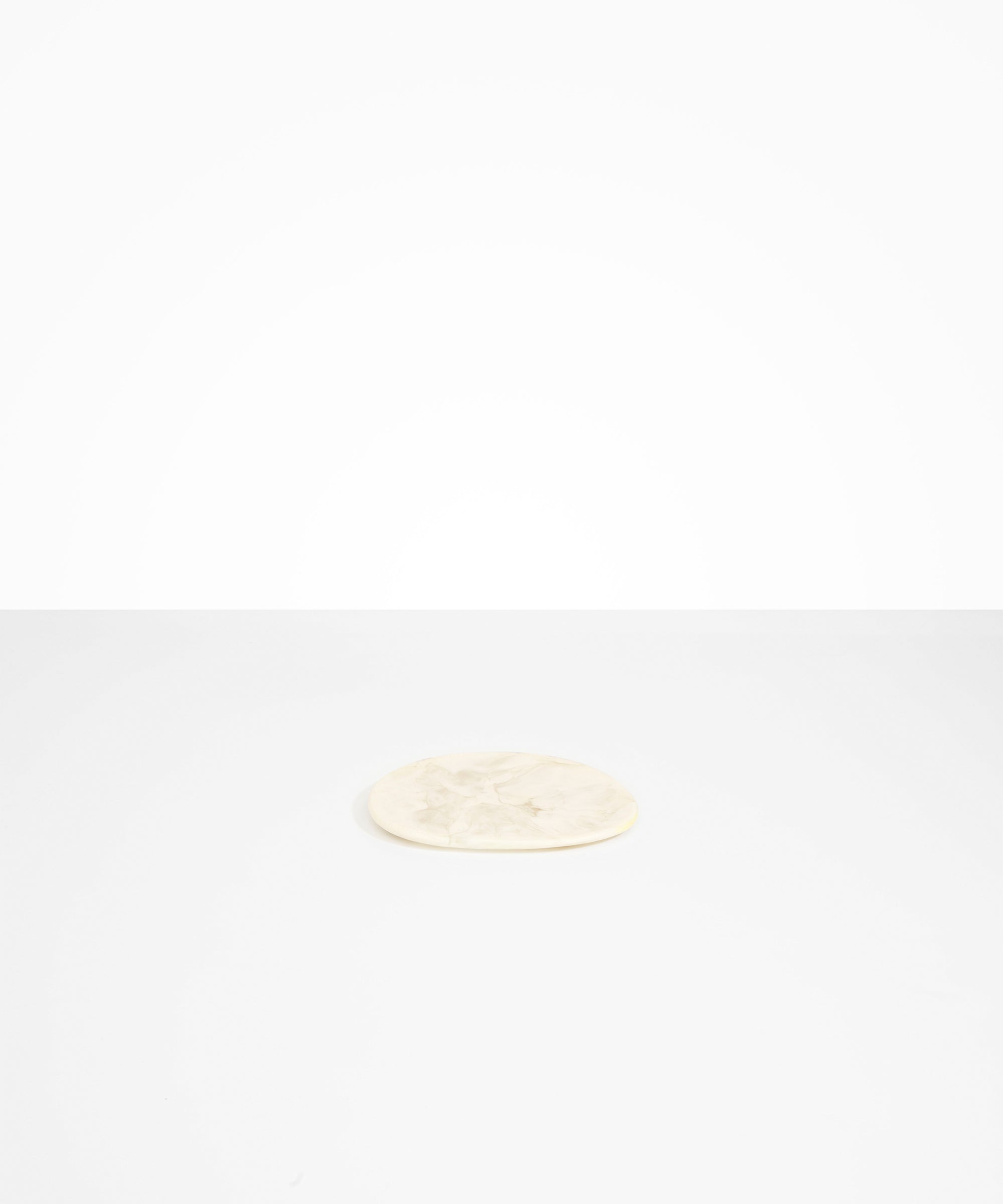 Dinosaur Designs Temple Side Plate in Chalk Swirl Colour resin..
