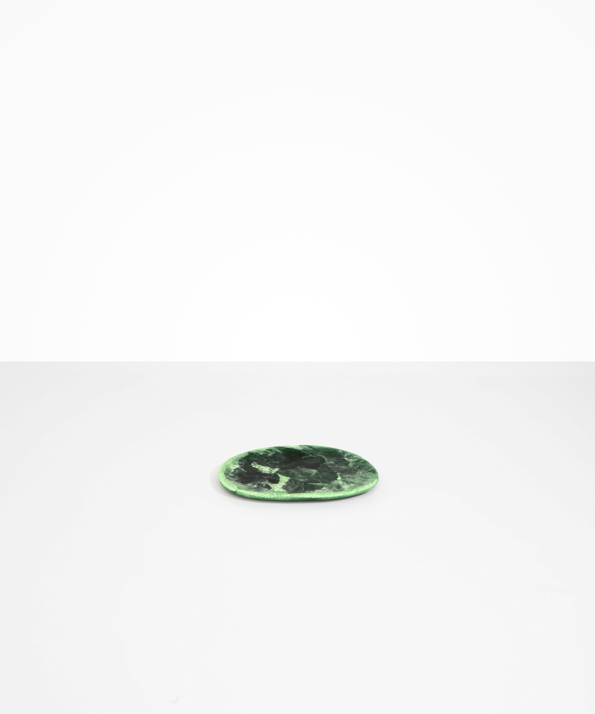Dinosaur Designs Temple Side Plate in Moss Colour resin..