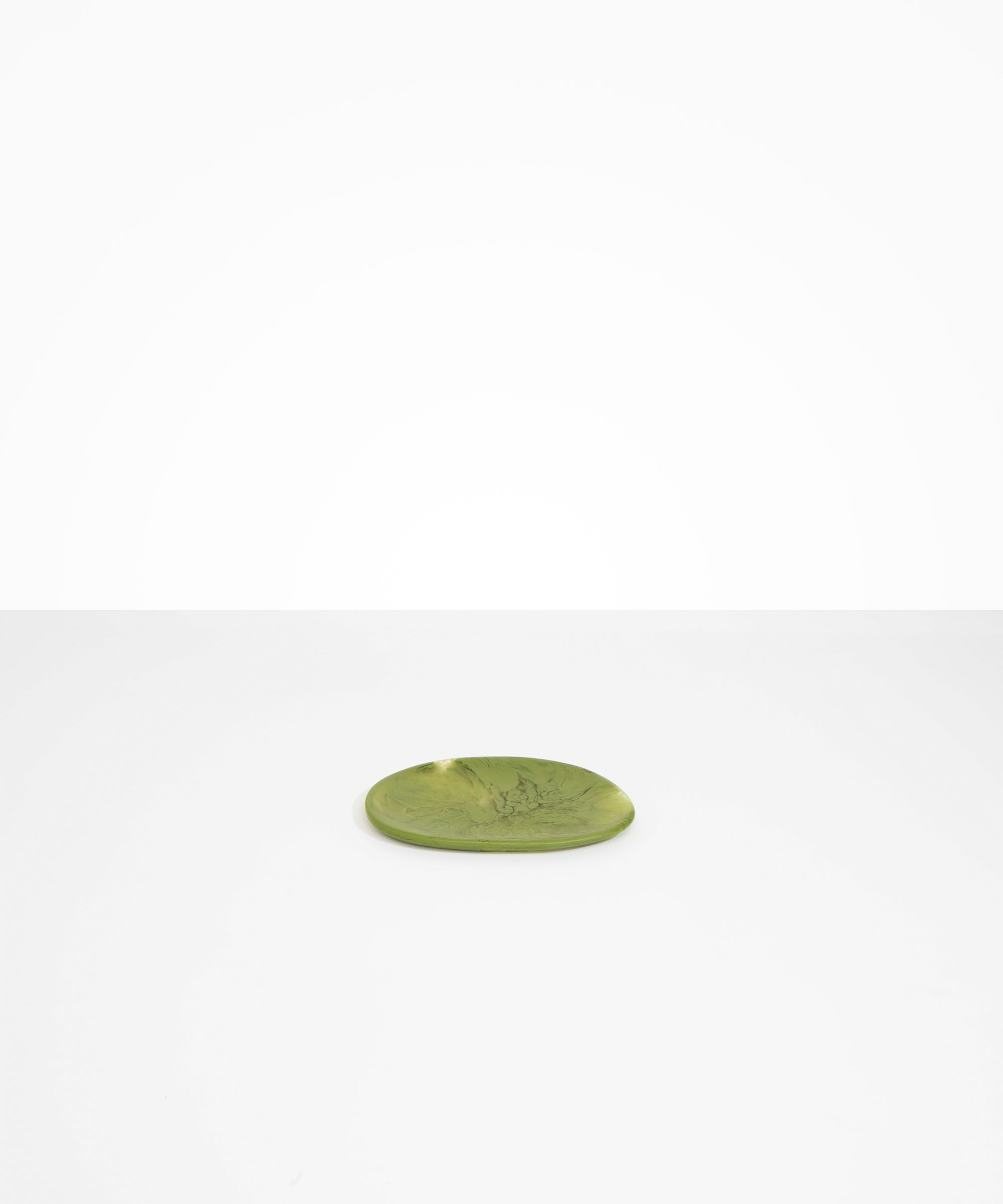 Dinosaur Designs Temple Side Plate in Olive Colour resin.