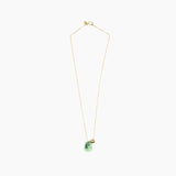 Dinosaur Designs Joie De Vivre Pendant in Moss Colour resin with Gold-Filled Material