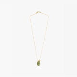 Dinosaur Designs Joie De Vivre Pendant Necklaces in Olive Colour resin with Gold-Filled Material