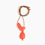 Dinosaur Designs Rock Cluster Pendant Necklaces in Lychee Colour resin with Nano-Coated Brass Bead Material