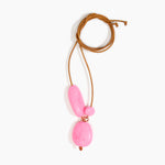 Dinosaur Designs Rock Cluster Pendant Necklaces in Parakeet Colour resin with Nano-Coated Brass Bead Material