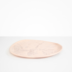 Dinosaur Designs Large Pebble Platter in Rose Swirl Colour resin.
