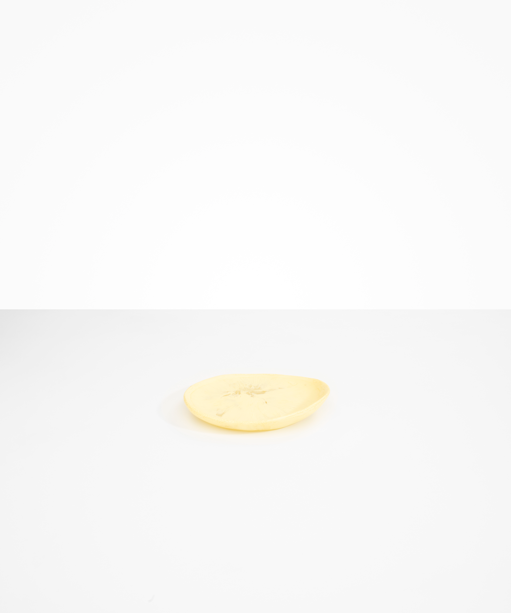 Dinosaur Designs Pebble Side Plate in Lemon Colour resin.