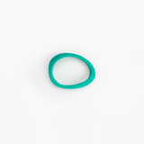 Dinosaur Designs Rock Wishbone Bangle in Mineral Swirl Colour resin with Wide Fit.