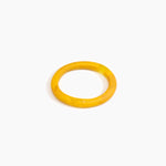 Dinosaur Designs Small Organic Oval Bangle Bracelets in Honeycomb color resin with Wide Fit