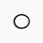 Dinosaur Designs Polished Classic Wishbone Bangle in Black Marble Colour resin with Wide Fit.