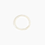Dinosaur Designs Polished Classic Wishbone Bangle in Chalk Swirl Colour resin with Wide Fit.