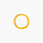 Dinosaur Designs Polished Classic Wishbone Bangle Bracelets in Honeycomb Colour resin with Wide Fit