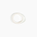 Dinosaur Designs Small Rock Bangle in Chalk Swirl Colour resin with Wide Fit.