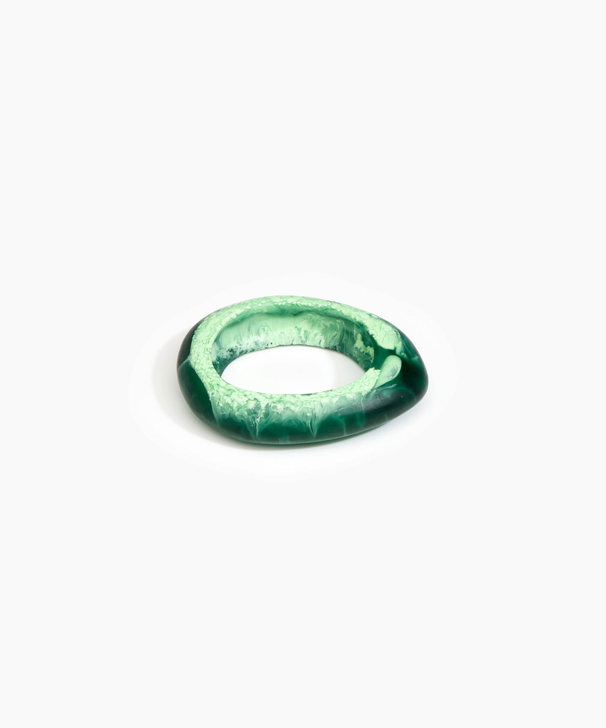 Dinosaur Designs SBRCKSML Small Rock Bangle MOSS.