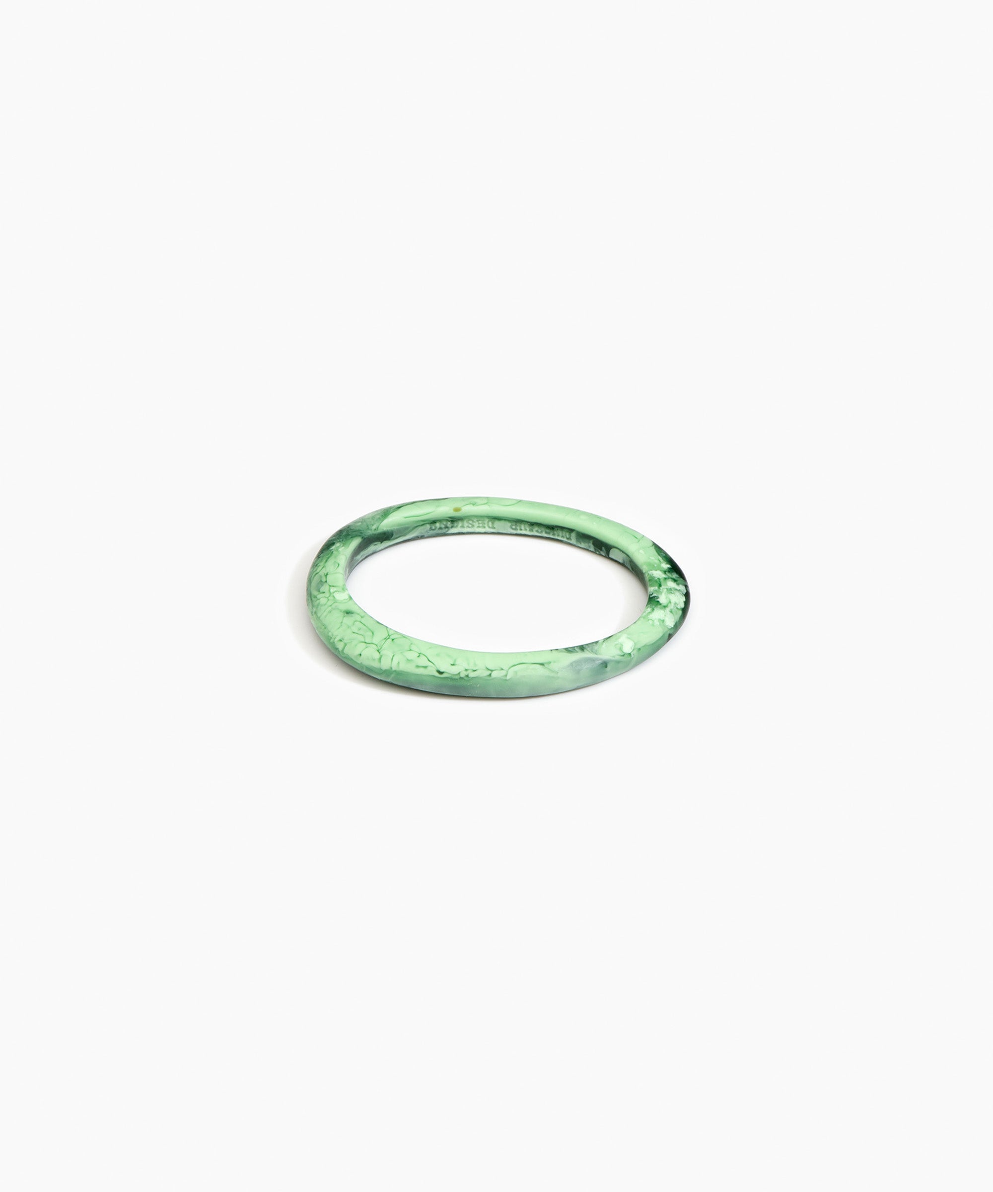Dinosaur Designs SBRCKWBN Rock Wishbone Bangle MOSS.