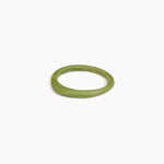 Dinosaur Designs SBRCKWBN Rock Wishbone Bangle OLIVE.