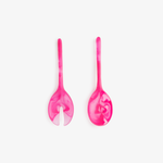 Dinosaur Designs Short Stone Servers in Flamingo Colour resin