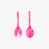 Dinosaur Designs Short Stone Servers in Flamingo Colour resin