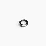 Dinosaur Designs Slate Ring in Black Marble Colour resin with Regular Fit..