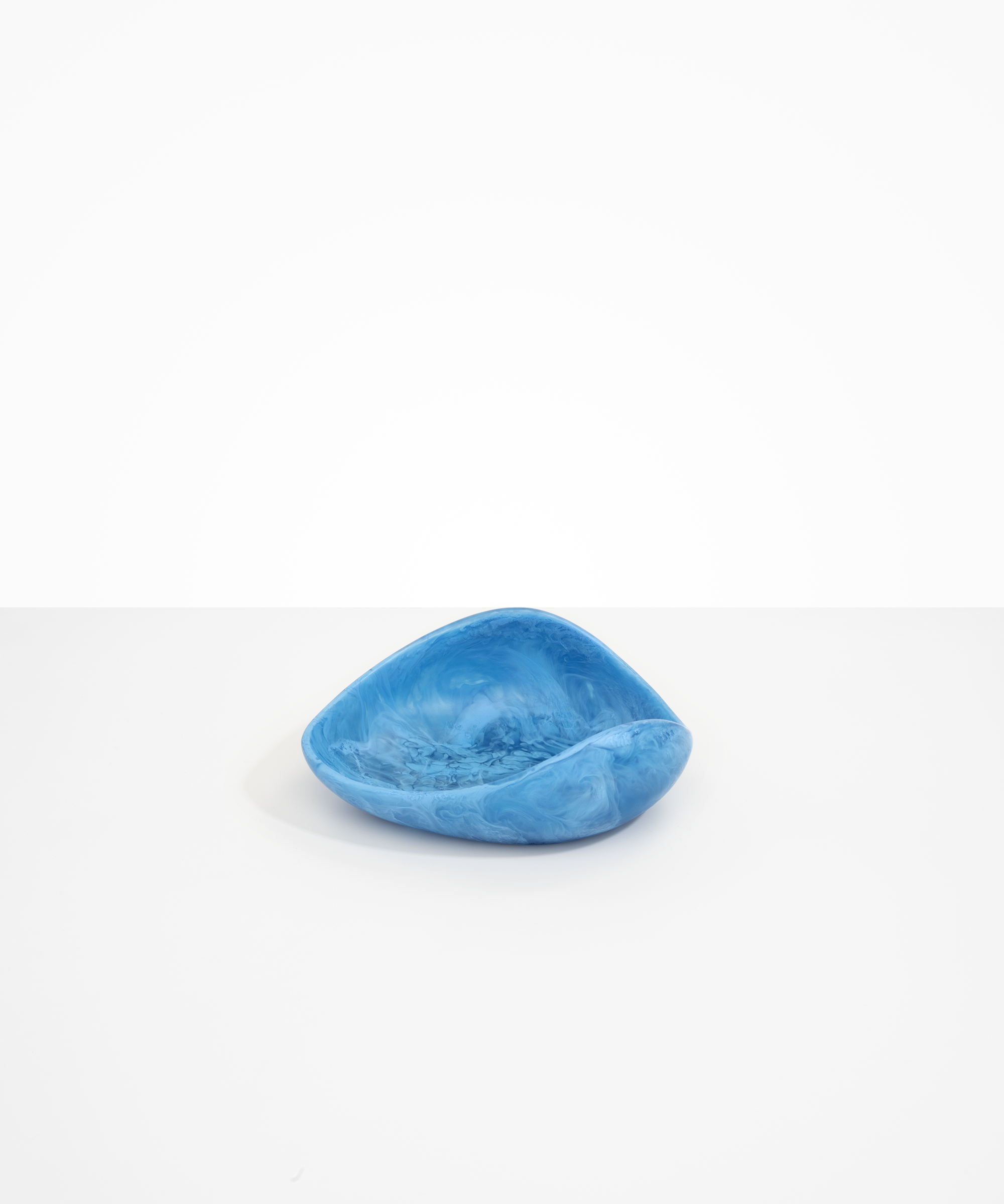 Dinosaur Designs Small Leaf Bowl in Sky Colour resin
