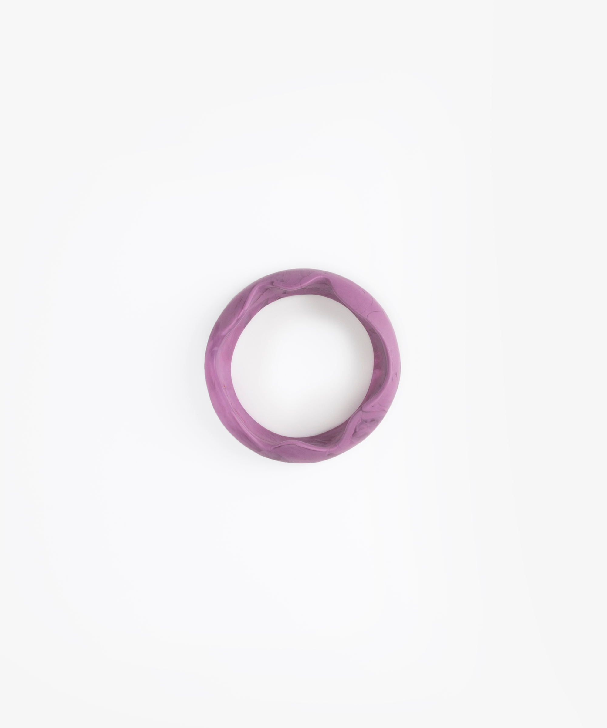 Dinosaur Designs Small Paradise Bangle Bracelets in Grape color resin with Wide Fit