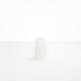 Dinosaur Designs Small Pebble Vase in Snow Swirl Colour resin.