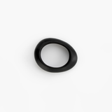 Dinosaur Designs Small Rock Bangle in Black Colour resin with Wide Fit.