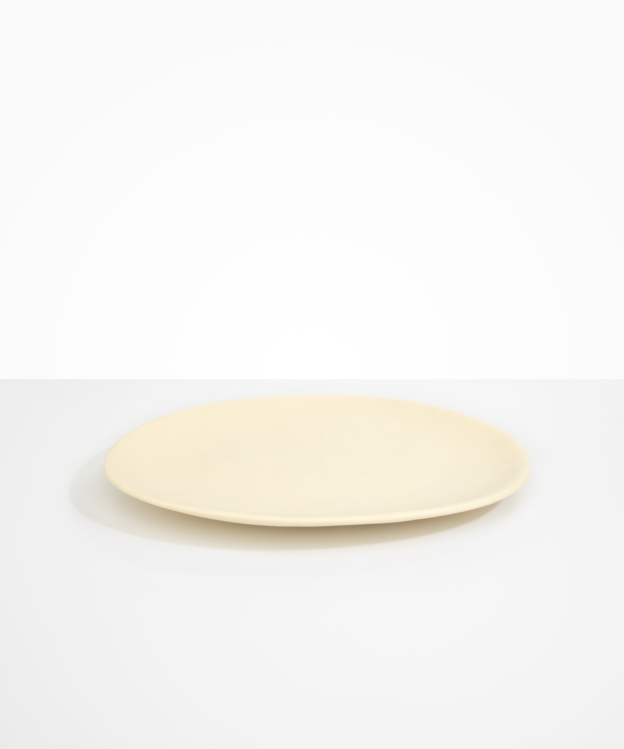 Dinosaur Designs Long Temple Platter in Cream Colour resin