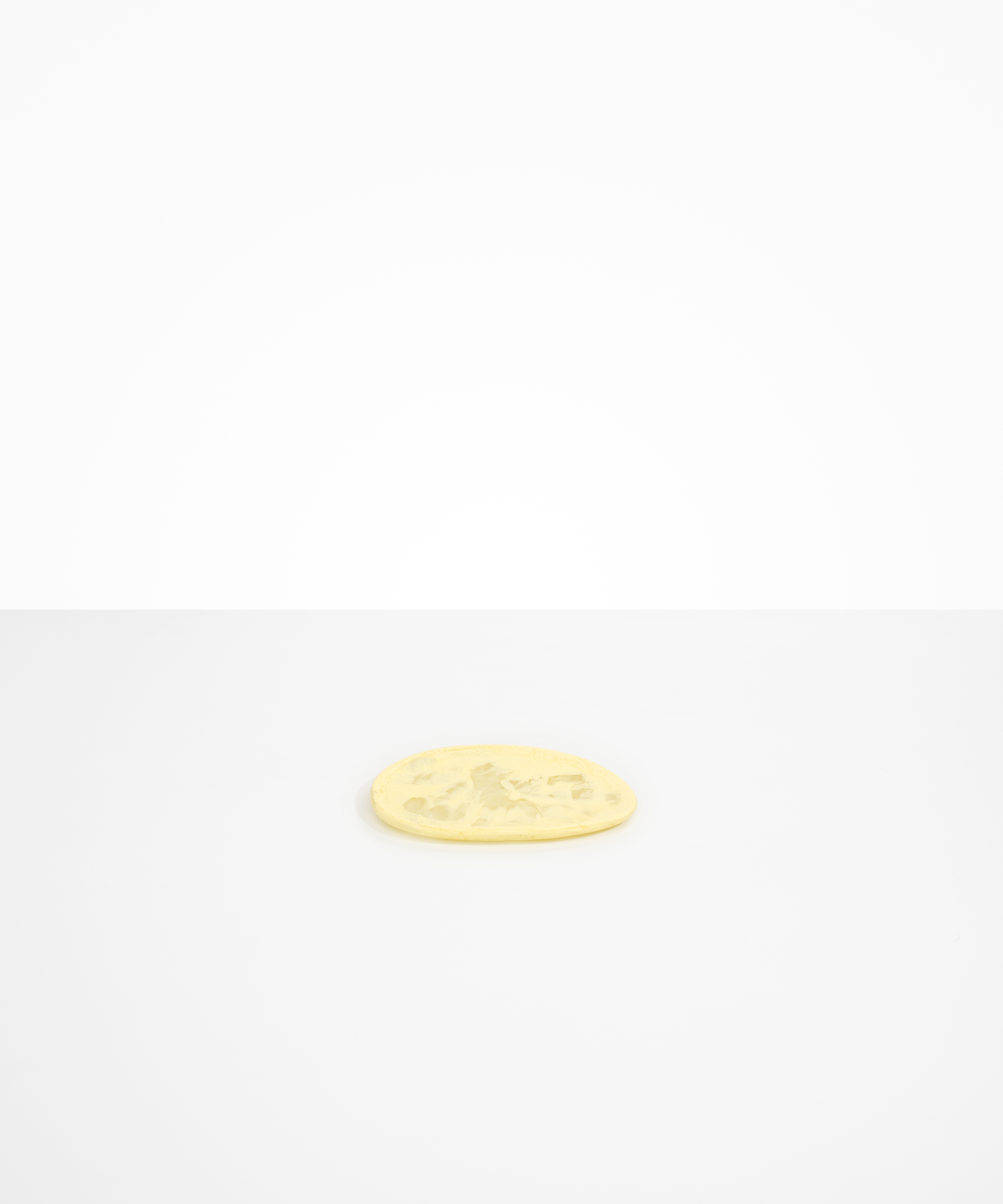 Dinosaur Designs Temple Side Plate in Lemon Colour resin.