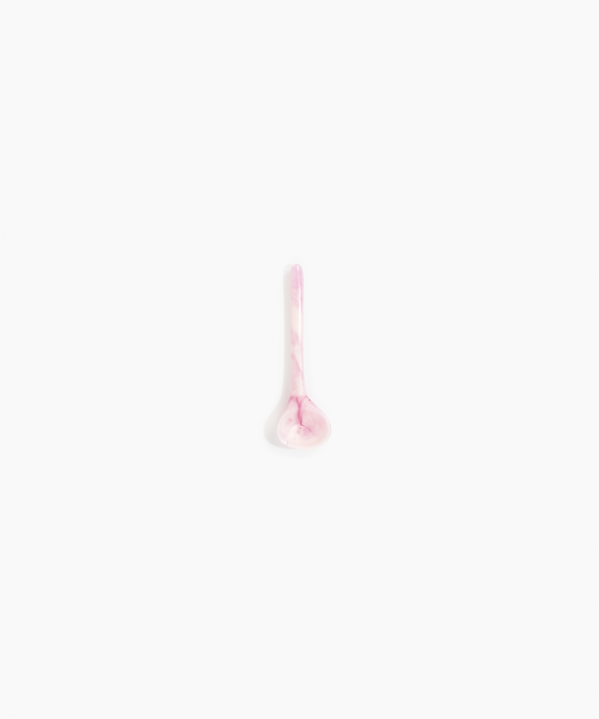 Dinosaur Designs Temple Spoon in Shell Pink Colour resin..