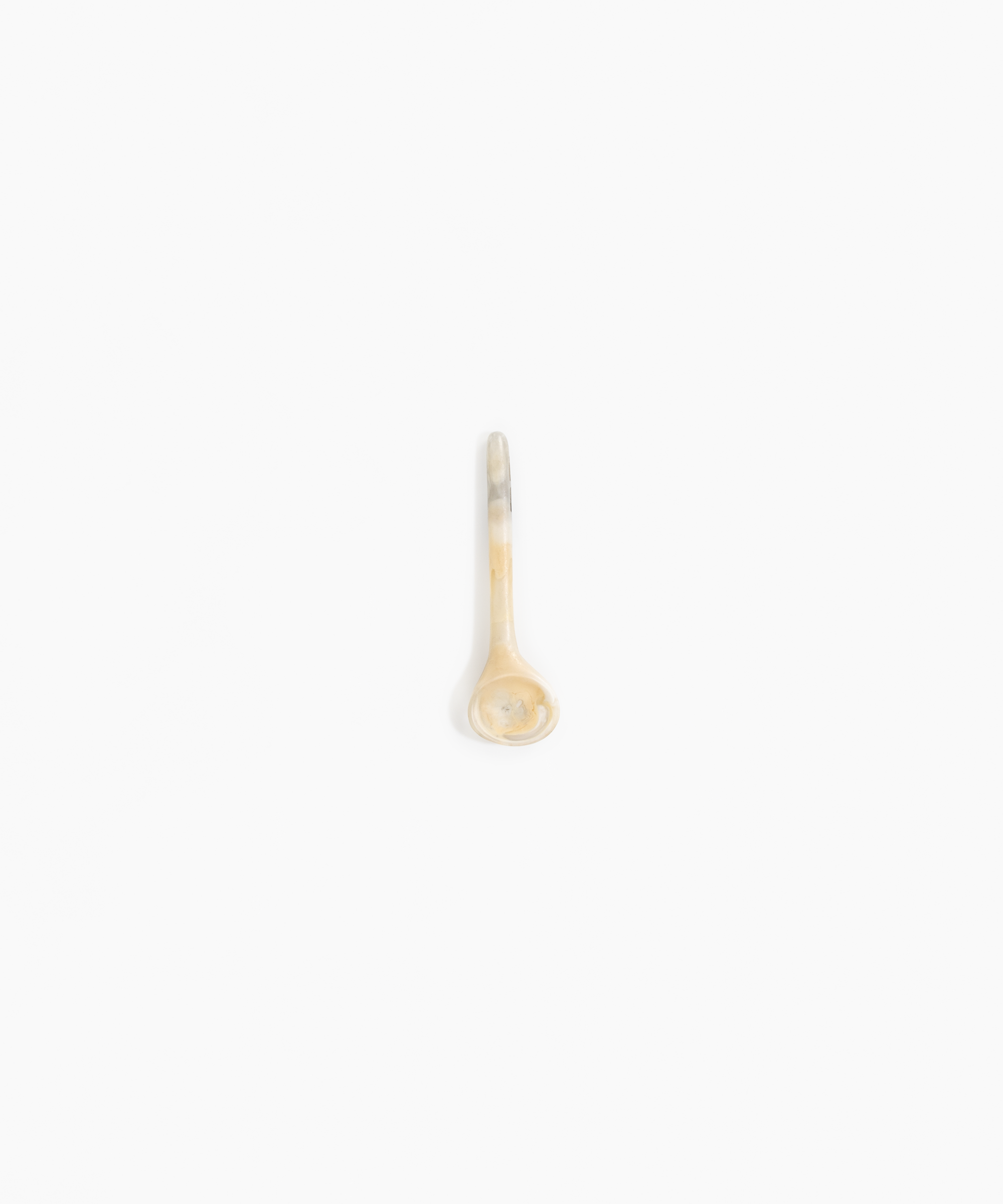 Dinosaur Designs Temple Spoon in Sandy Pearl Colour resin..
