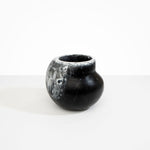 Dinosaur Designs Large Moss Vase in Black Marble color resin