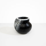 Dinosaur Designs Large Moss Vase in Black Marble color resin
