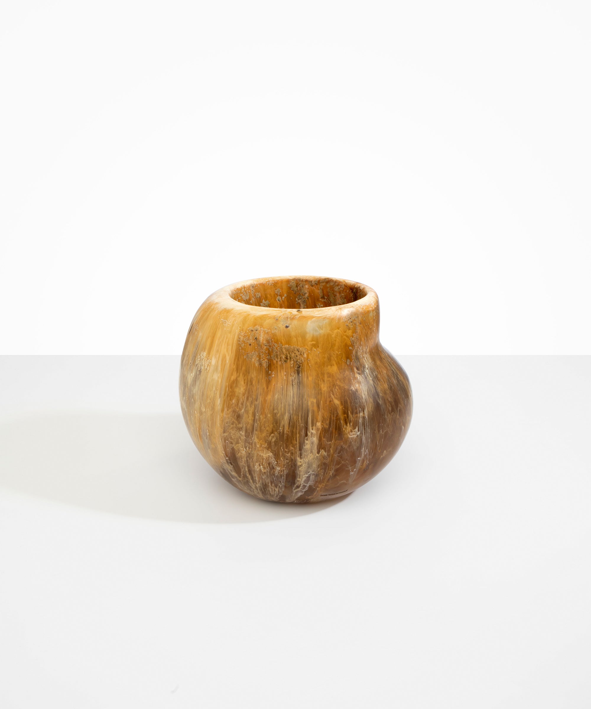 Dinosaur Designs Large Moss Vase in Light Horn color resin