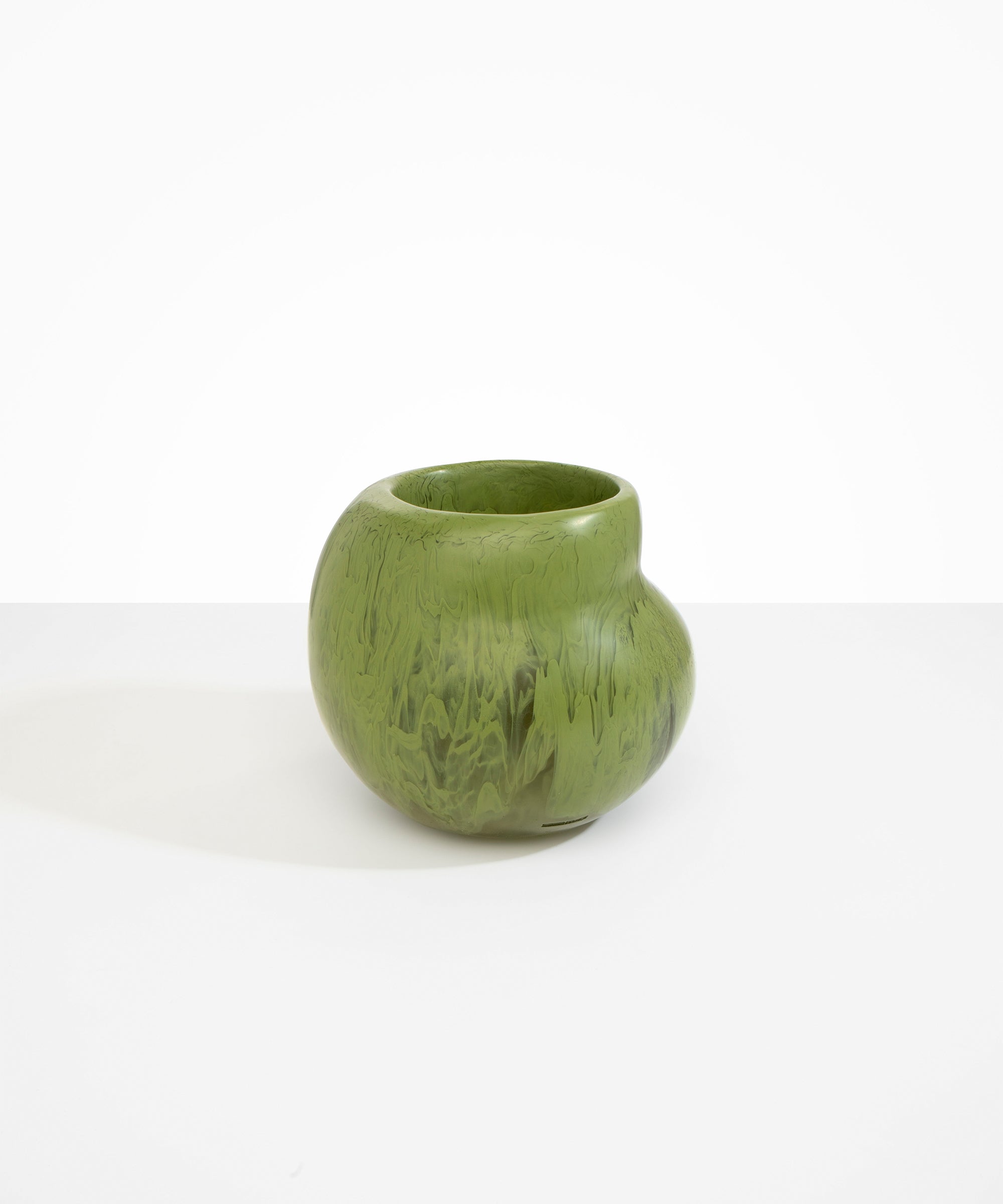 Dinosaur Designs Large Moss Vase in Olive color resin