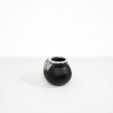 Dinosaur Designs Medium Moss Vase in Black Marble Colour resin..
