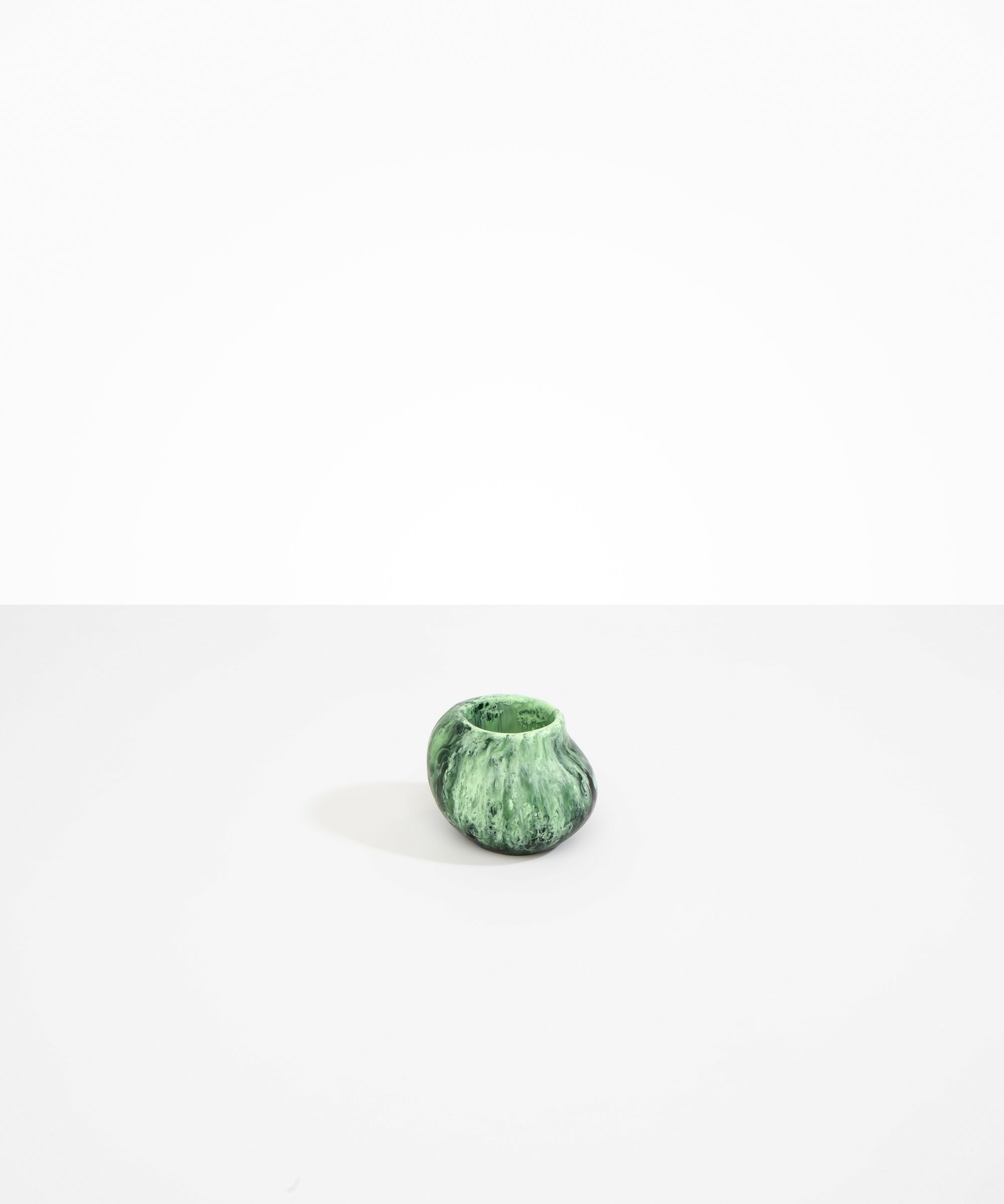 Dinosaur Designs Small Moss Vase in Moss Colour resin..