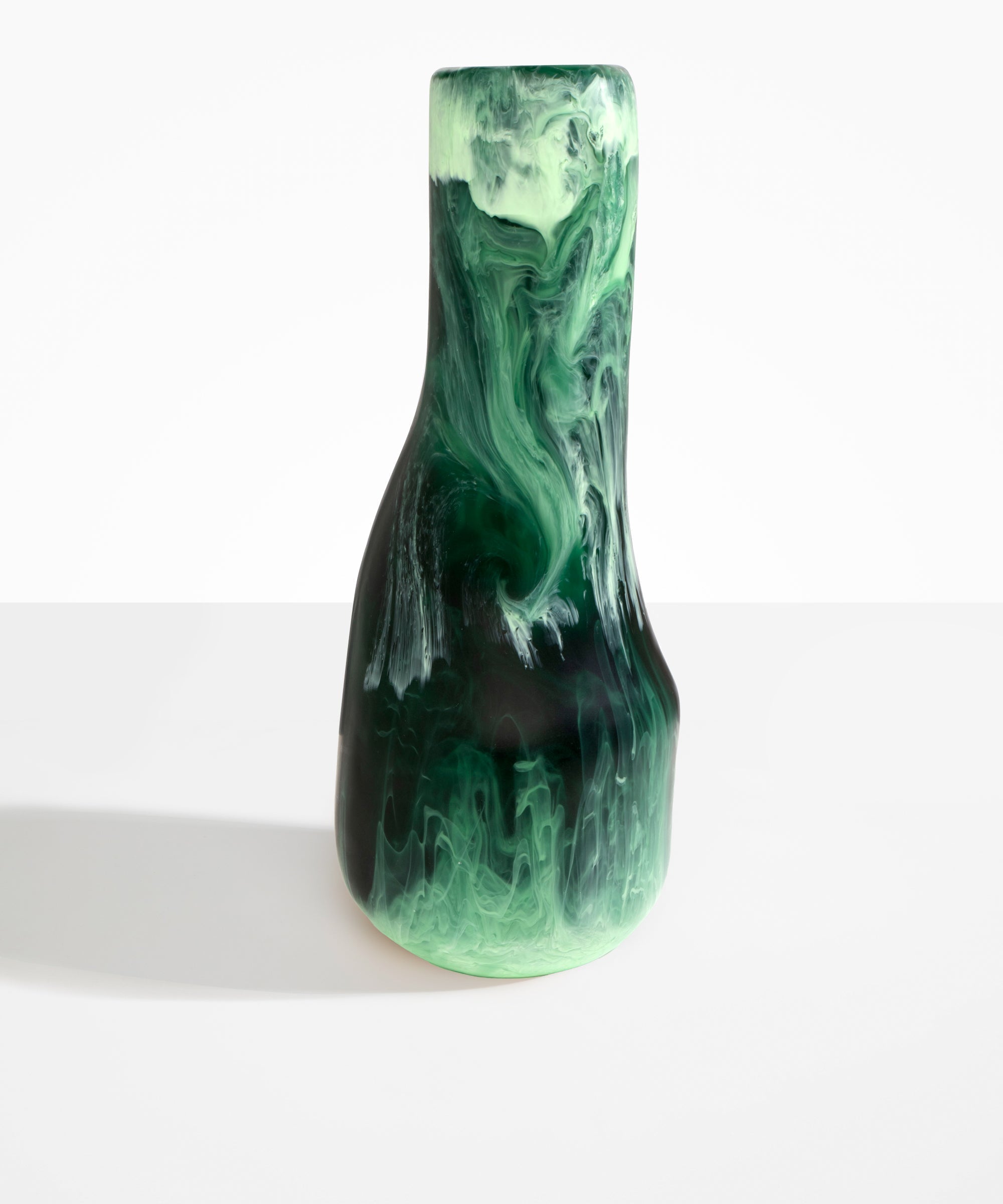 Dinosaur Designs Tall Studio Vase in Moss Colour resin.