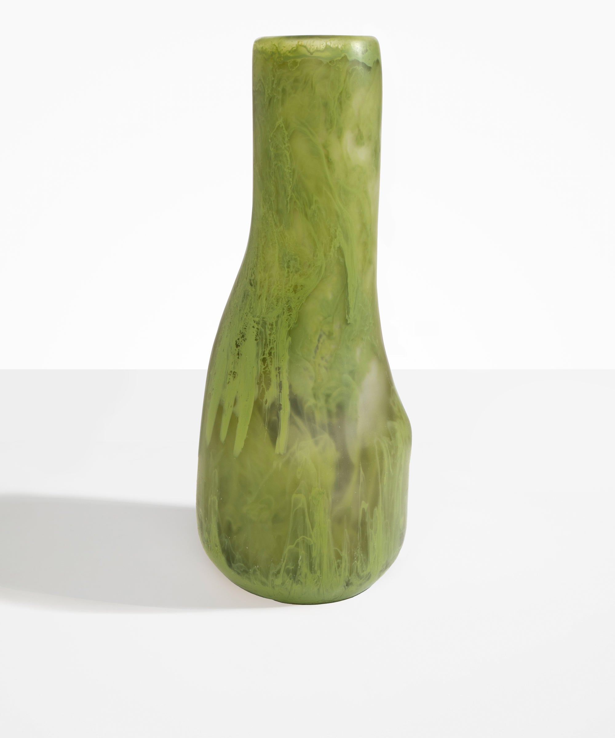 Dinosaur Designs Tall Studio Vase in Olive Colour resin.