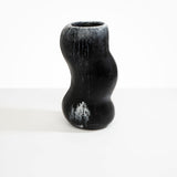 Dinosaur Designs Valley Vase in Black Marble Colour resin..